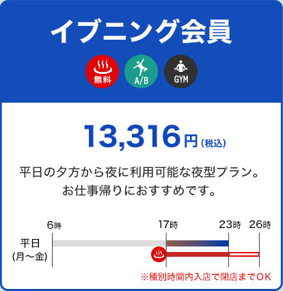 イブニング会員13,316円